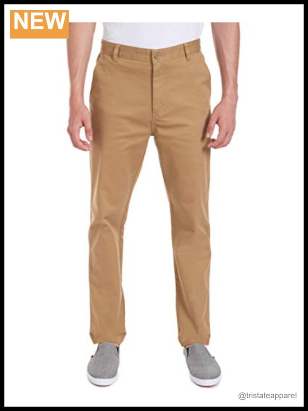 Uniform Flat Front Stretch Twill Pants Wrinkle Resistant